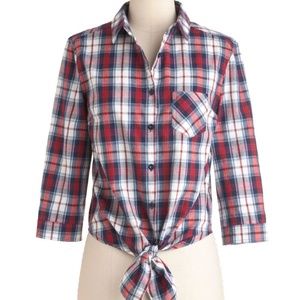 NWT - Modcloth Thank You Prairie Much Top in M